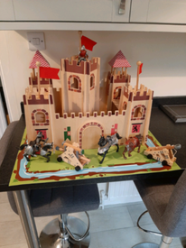 asda wooden fairy castle
